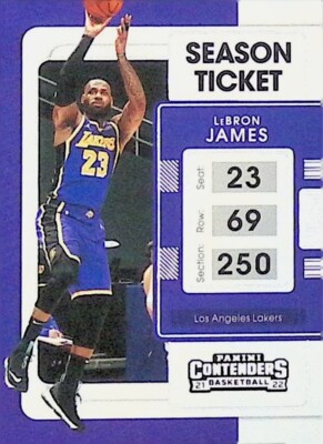 2021-22 Panini Contenders NBA LA Lakers LeBron James
