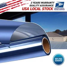 One Way Mirror Tint Window Film Privacy Protect UV Reflective Sun Block For Home