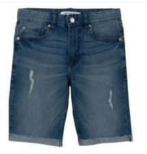 CALVIN KLEIN Big Boys Fashion Hollis Stretch Denim Distressed Shorts Size 14 NWT