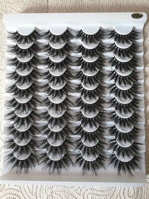20 Paar 3D Nerz Wimpern, Großhandel sehr lange DRAMATISCHE flauschige natürliche Wimpern