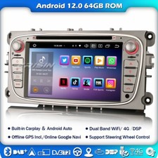 8-cœurs Android 12 Carplay Autoradio GPS DAB+ Ford Mondeo Focus S/C-Max Galaxy