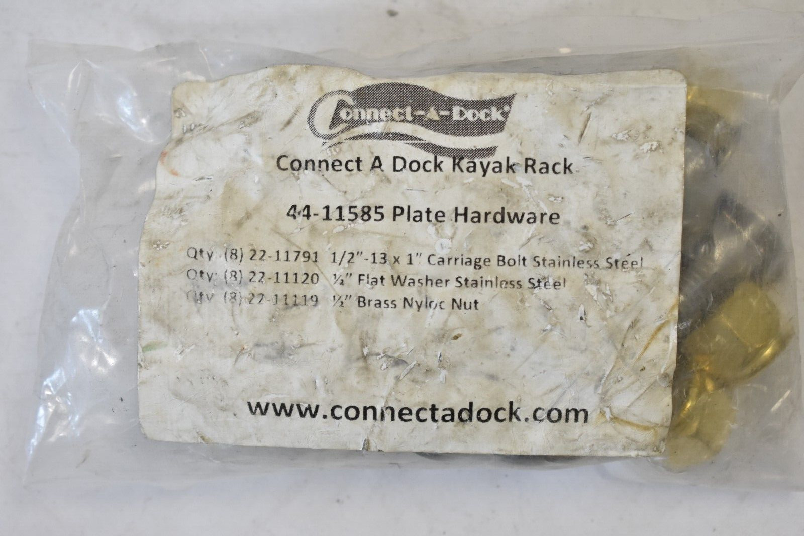 Connect-A-Dock Kayak Rack Plate Hardware Replacement Parts Bolts Nuts 44-11585