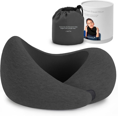 Ostrichpillow Go Neck Pillow - Premium Memory Foam Travel Comfort
