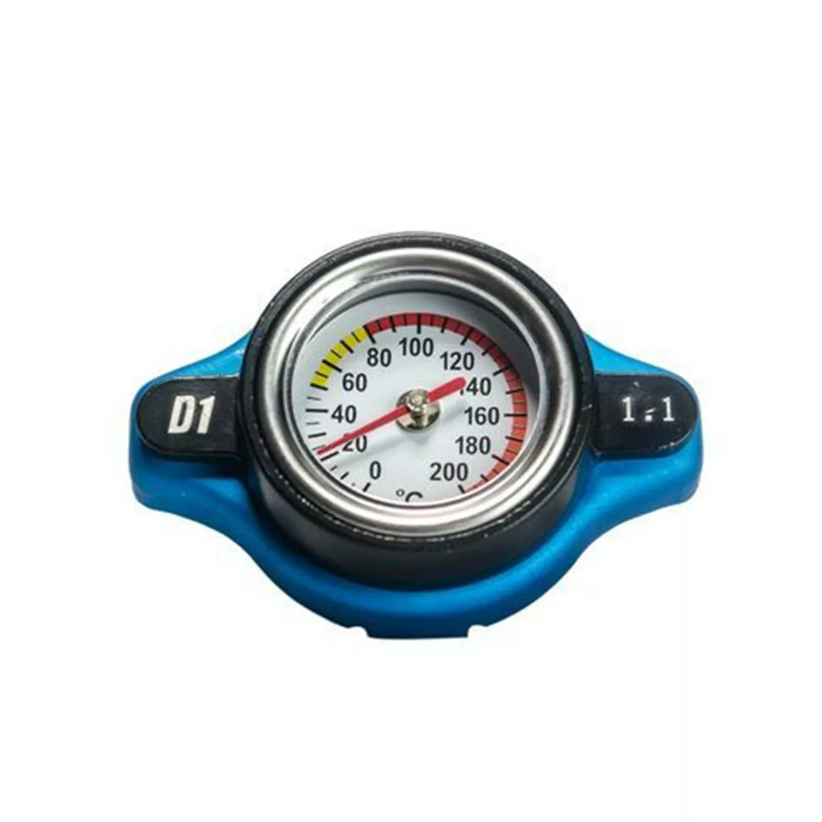 Alloy Car Thermostatic Gauge Radiator Cap 1.1 Bar Small Head Water