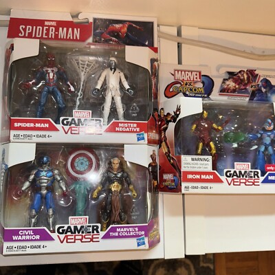 【未開封】MARVEL VS. CAPCOM フィギュア Marvel Gamerverse Marvel vs. Capcom Black Widow vs. Ryu 2-pack