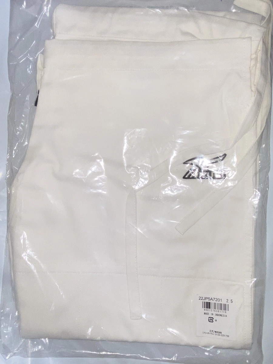 MIZUNO 22JP5A7201 JAPAN JUDO Gi cloth Pants YUSHO 2015 Double wave