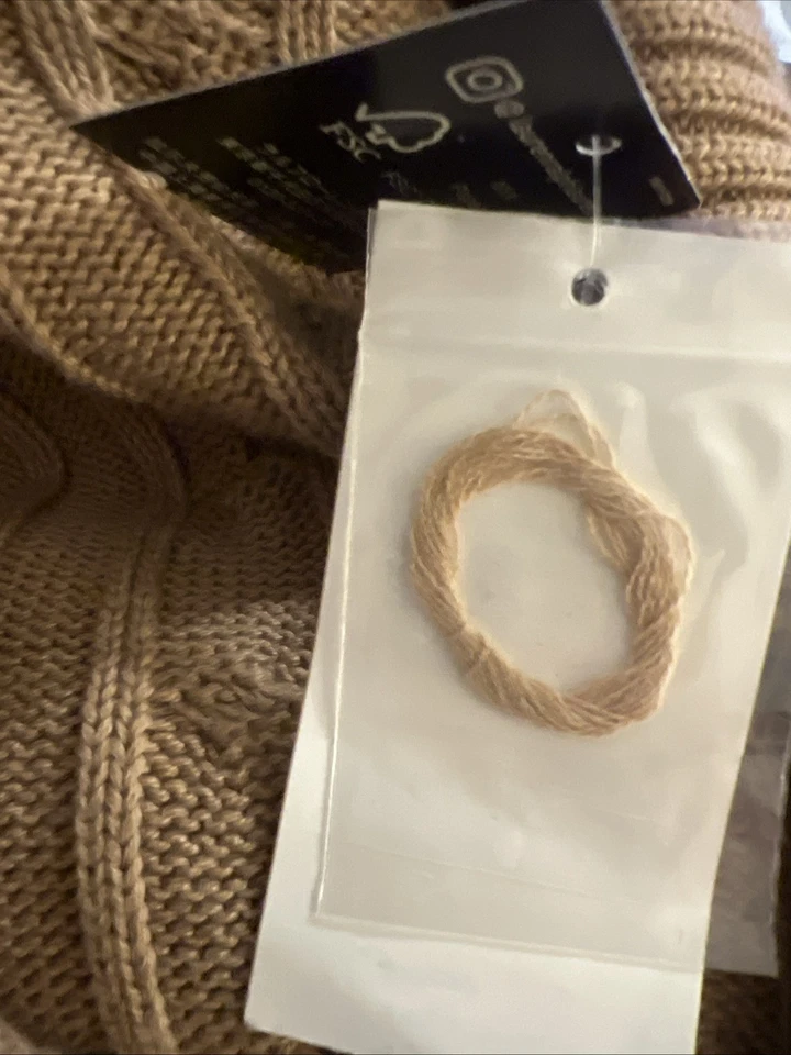 Suéter de algodón con hebilla pequeña Lauren Ralph Lauren para mujer - clásico camel, PS Foto 4 de 4