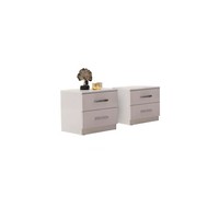 Nachtschrank Nachtkommode Bettkonsole Bettkommode Beistelltisch Nachttisch 2Tlg.