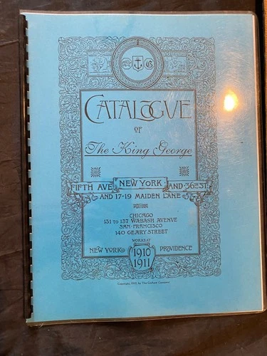 GORHAM KING GEOGE STERLING SILVER COPY OF PIECES MADE IN THIS PATTERN IN 1910-11