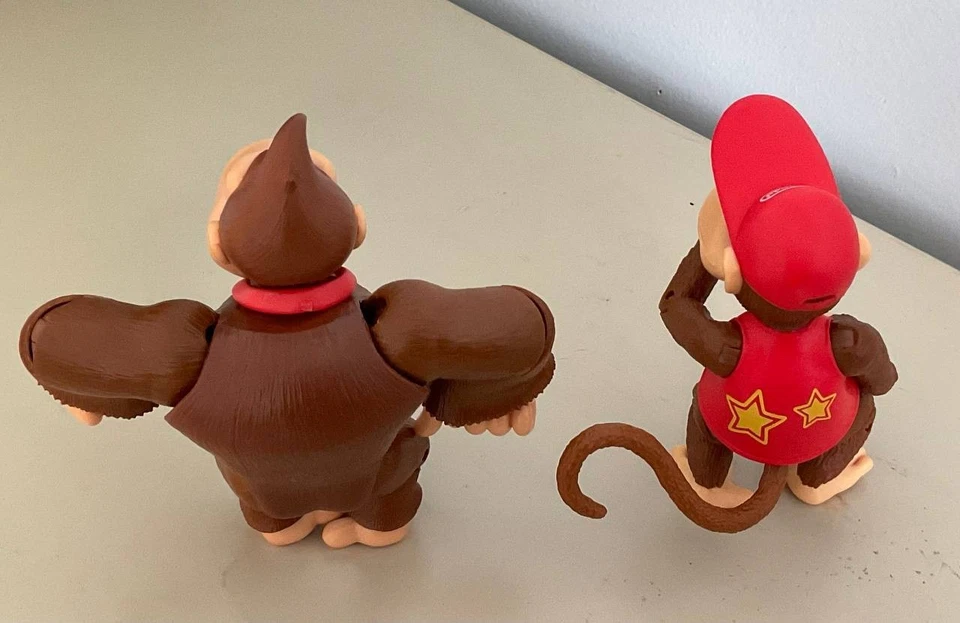 Jakks Pacific Donkey Kong & Diddy Kong 4” Action Figures - Image 2 of 4