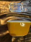 Vintage Pyrex Yellow Refrigerator Dish Model #501 B with Lid