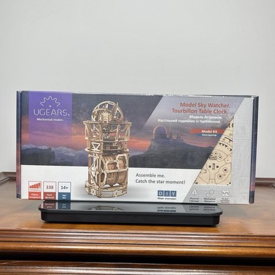 UGEARS Wooden 3D Puzzle Mechanical Model Kit - SKY WATCHER TOURBILLON Sealed NEW