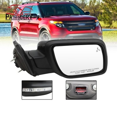 11wires Right Side Mirror RH For 2011-2015 Ford Explorer Blind Spot Power Fold
