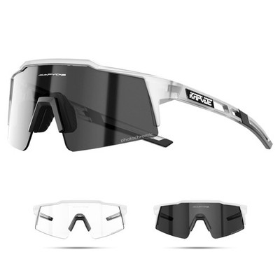 KAPVOE Photochromic Cycling Glasses Men Women Clear Transition Mountain Bike ...