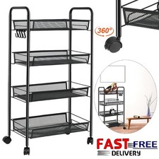 4TIER METAL SHELVING UNITS STORAGE RACKING SHELVES GARAGE WAREHOUSE SHED KITCHEN