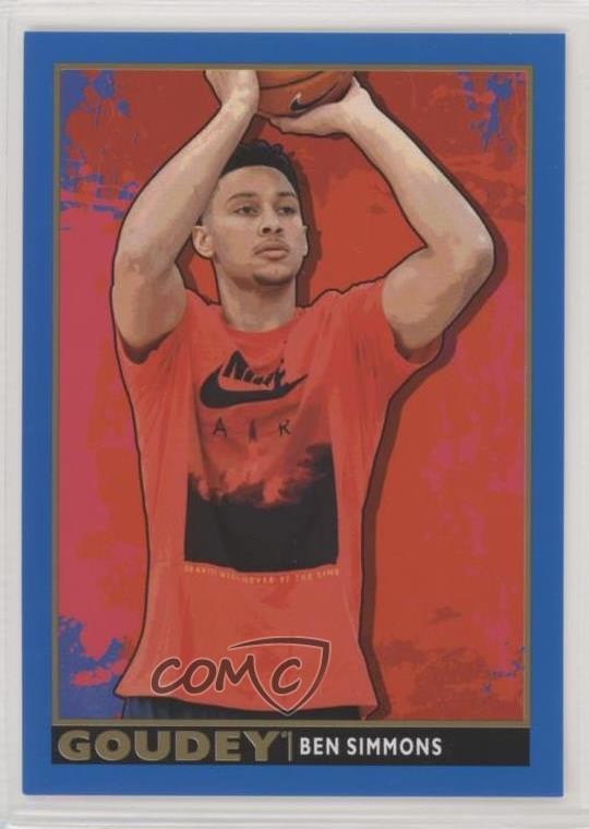 2017 Upper Deck Goodwin Champions Goudey Royal Blue Ben Simmons #G1 sm6