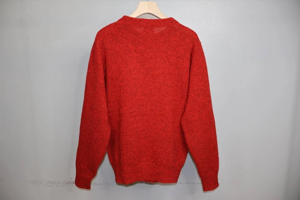 VTG LL Bean Men's Sz Large Wool Crew Neck Sweater Made in USA Size Large - Image 2 of 4