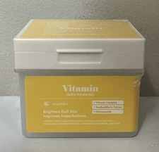 NWT Vitamin Glow Toner Pad, 120 Cotton Pads