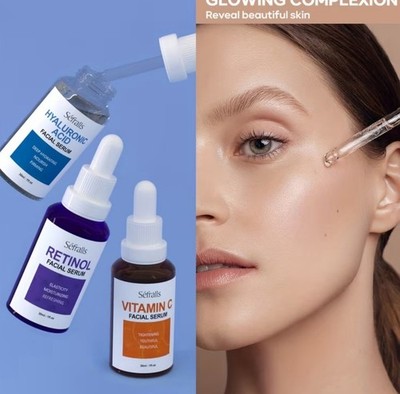 Sefralls Hyaluronic Acid VC Retinol Essence Set 30ml*3pcs with Vitamin-C And Hy