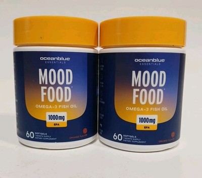 2X-Oceanblue Essentials - Mood Food Omega-3 Fish Oil 1000mg 60ct | BB 09/26 |