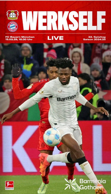 PROGRAMM WERKSELF LIVE BAYER 04 LEVERKUSEN v FC BAYERN MÜNCHEN SAISON 2024/2025 