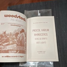 Bill Graham Fillmore East Program June 12-13, 1970 Procol Harum Rhinoceros