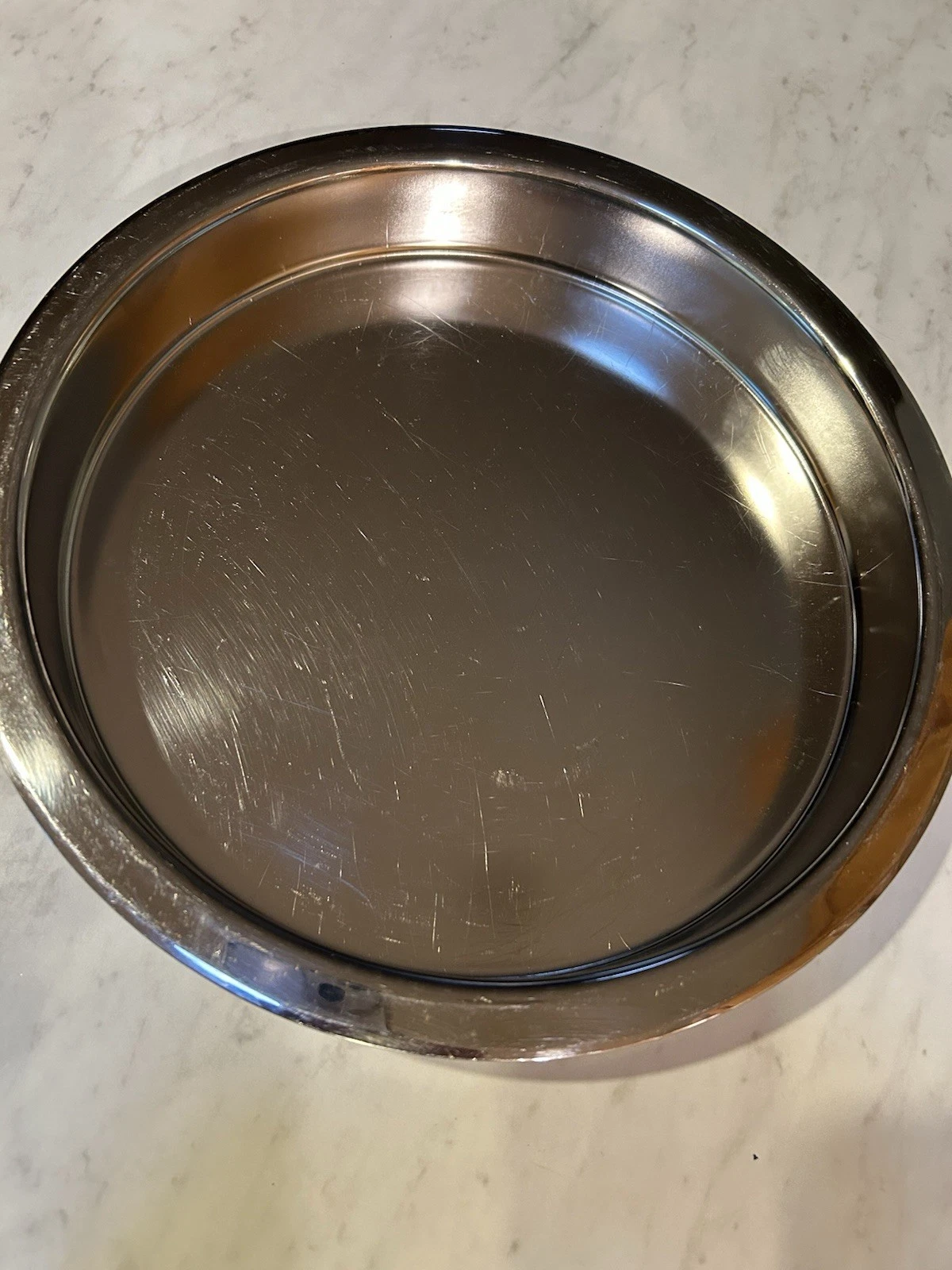 REVERE WARE 2509, 9 X 1 1/2 “Round Cake Pan Stainless Steel 1988