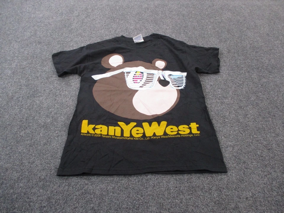 Camisa Kanye West Vintage Niños L 14 16 Dropout Bear Gráfico Gafas Graduación Foto 2 de 4