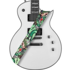 Amumu Dragon Girl Guitar Strap Green Polyester Cotton for Acoustic, Electric ...