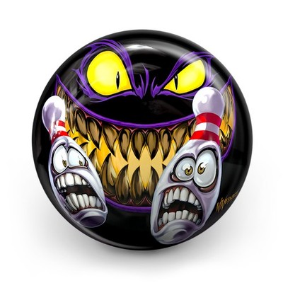 Bowling Ball On the Ball Evil by W. Webb II Bowlingkugel mit Motiv