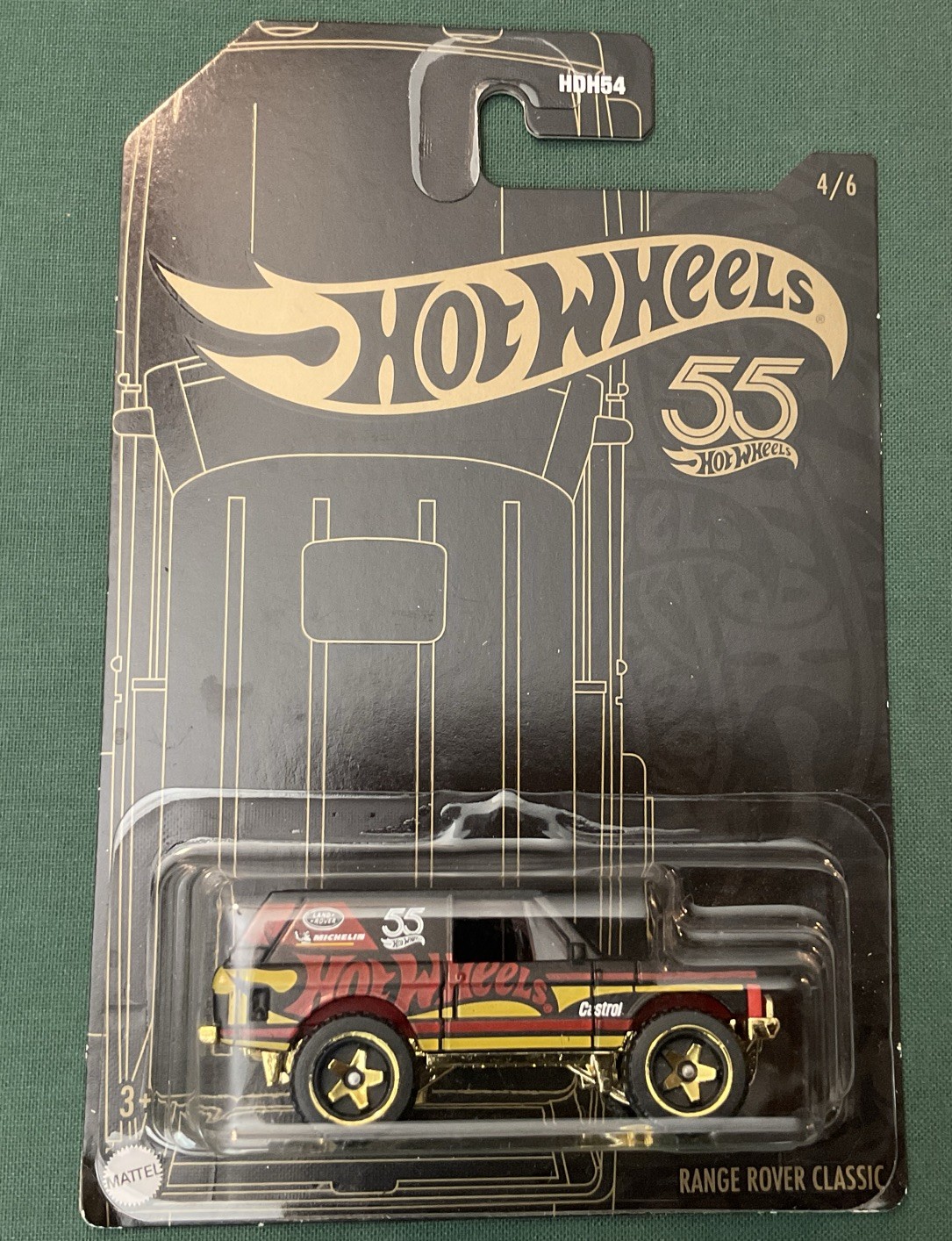 HOT WHEELS 2022 55TH ANNIVERSARY 4/6 - RANGE ROVER CLASSIC BLACK
