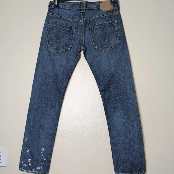 Dondup Painted  Straight Ray Leg Jeans New Size 28 Y2K - Image 2 of 4