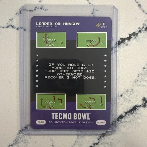 2026 Bo Jackson Battle Arena Tecmo Bowl Loaded Or Hungry Play 29 #PL29 SP Plays