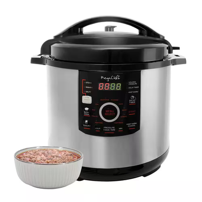 #ad #ad 12 Qt. Black and Silver Electric Pressure Cooker with Automatic Shut Off and Kee $167.98