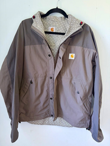 Carhartt "Shoreline" Storm Defender Waterproof Jacket Grey Mens Size S Unisex