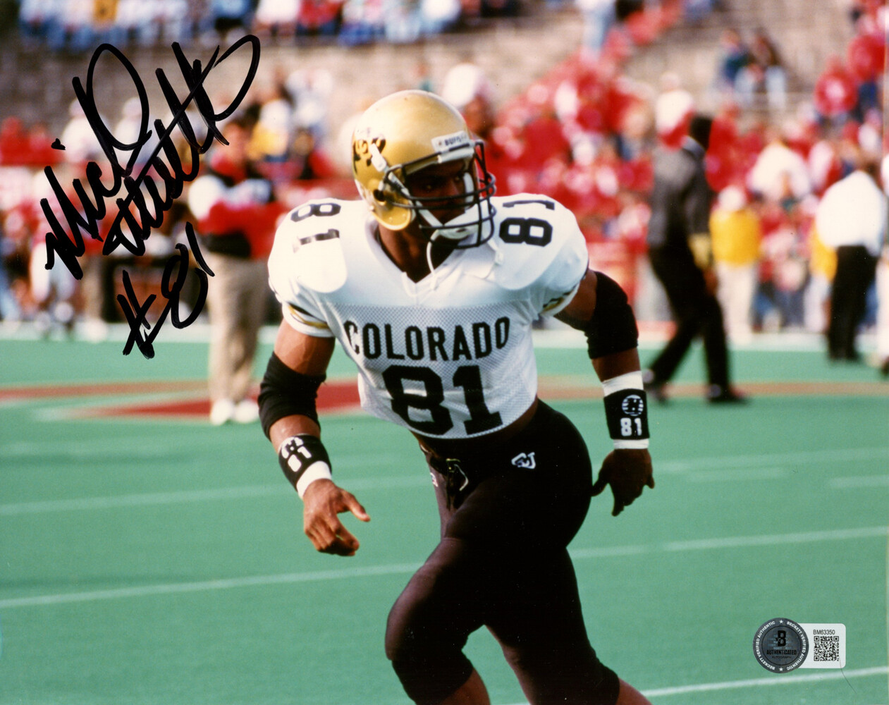 Michael Westbrook Autographed Signed Colorado Buffaloes 8x10 Photo Beckett 45257 