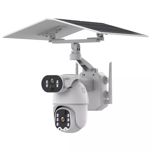 Solar Powered PTZ Security 6MP Wireless WiFi/4G Home Outdoor IP CCTV Camera Mic - Picture 2 of 14