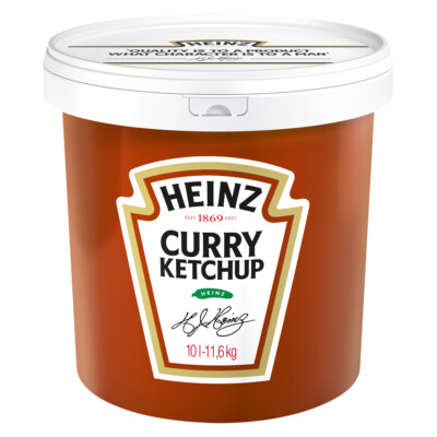 Heinz Curry Gewürz Ketchup mit würziger Note im Eimer 10000ml