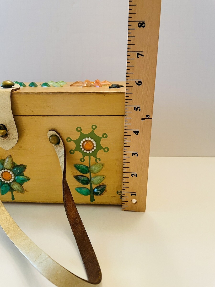 Vintage 1960s Enid Collins Box Purse Flower Power Collins of Texas