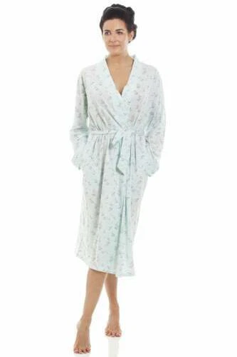 Green Floral Cotton Nightwear for Women