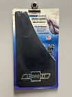 RARE Vintage CHEVROLET 13.5” Groboski Splash Guards Mud Flaps Black/Silver Pair