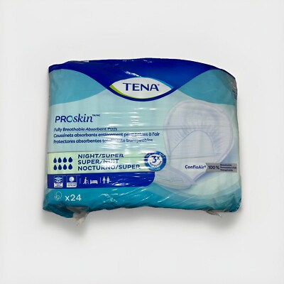 TENA ProSkin Night Super Pads w/ Adjustable Tabs - Max Absorbency, Diaper/Pad