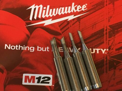 Milwaukee M12 2488-20  Soldering Iron Replacement Assorted Tips 4 X, - 第 1/2 張圖片