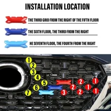 For Mazda CX-5 CX5 Front Grille Grill Decoration Sequins Cover Trims Sticker 6PC