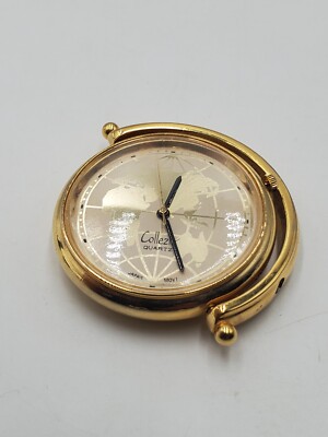 Collezio Quartz Pocket Watch with Old World Map