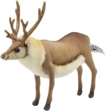BH7796 HANSA Reindeer 23 Real Animal Plush Doll From Japan New