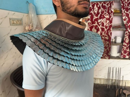 Scale Armor Gorget, Scale Lorica Squamata, Mittelalter Rüstung Cosplay SCA/LARP - Bild 4 von 5