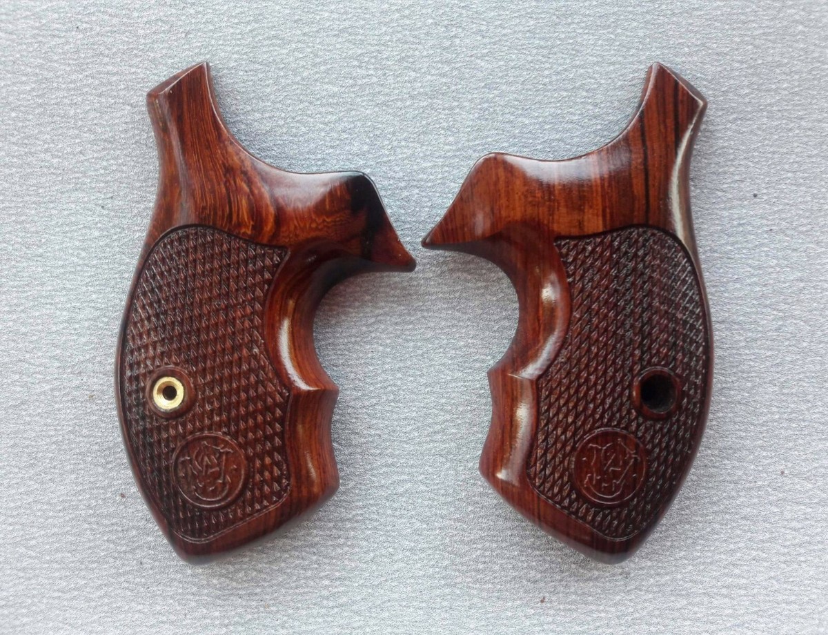 Premium Solid wood Grips For S&W- J Frame Round butt | eBay