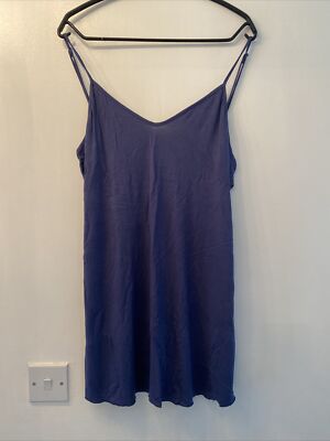 Lingadore V-back Dress Denim Blue Size S