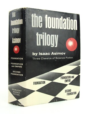 THE FOUNDATION TRILOGY Isaac Asimov Empire & Second HBDJ 1951 BCE G/VG L1